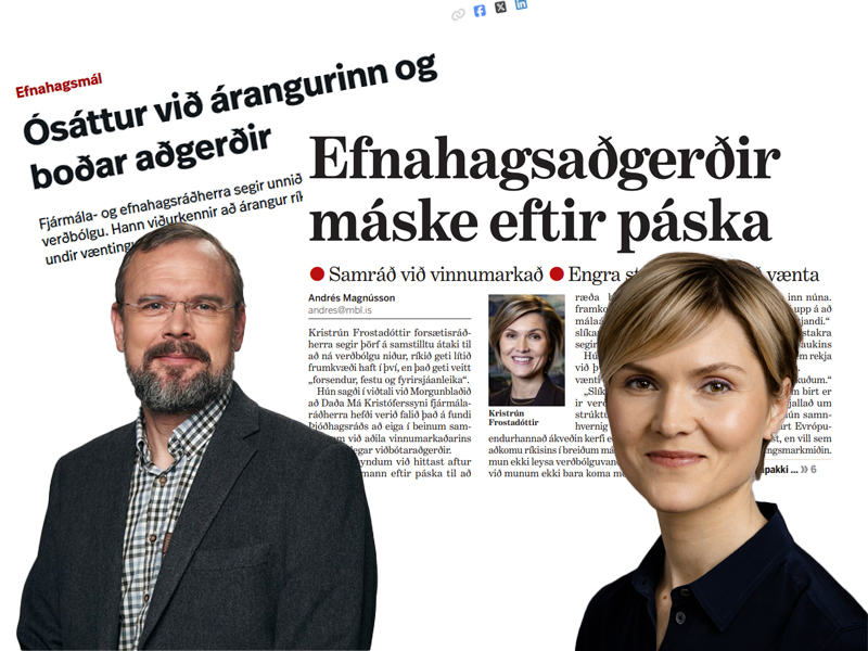 Eru Kristrún og Daði Már hætt að tala saman?