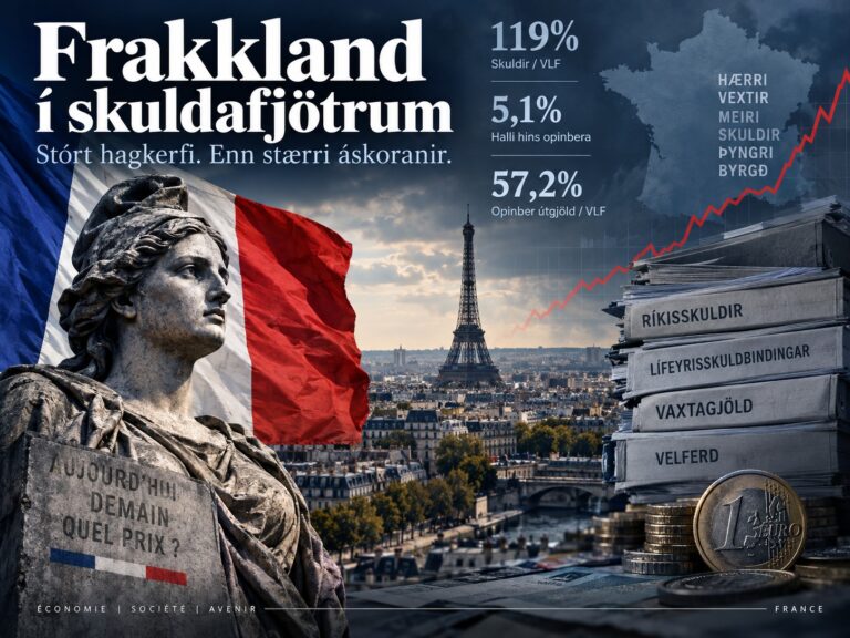 Velferðarríki í skuldafjötrum og lifir á lánsfé